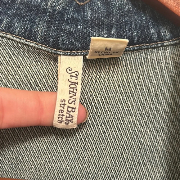 St. John’s Bay Jean jacket - Picture 2 of 7